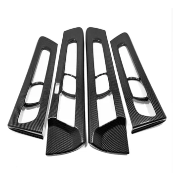 

for Volvo XC40 2017 2018 2019 ABS Carbon Fibre Car Inner Door Bowl Protector Frame Cover Trim Styling Car Accessories 4Pcs