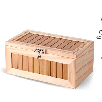 

Little Tiger Creative Box Made Of Solid Wood Large-Capacity Battery Interior Components Built Well Wooden