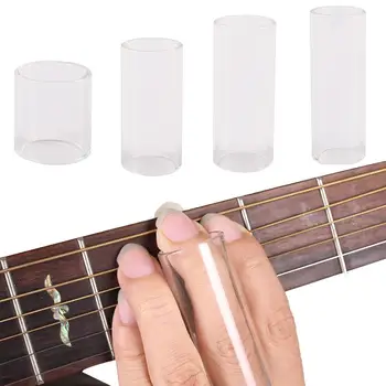 

1 PC Transparent Glass Guitar Bass Slider Tube Finger Protection Sleeve Accessories for String Instrument Ukulele Mandolin Parts