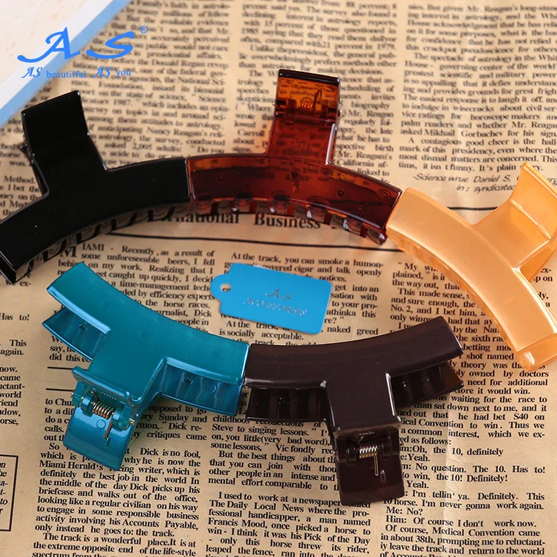 Как натуральный продукт аксессуары для волос новые продукты корейский стиль многоцветный головной убор Зажим для головы Средний захват волос Ponytai