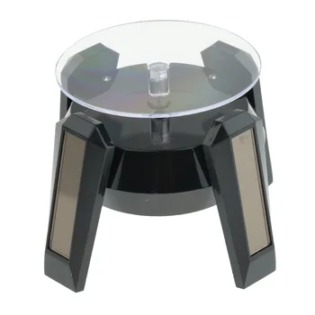

Solar Powered Jewelry Mobile Phone 360 Degree Rotating Black Display Rack