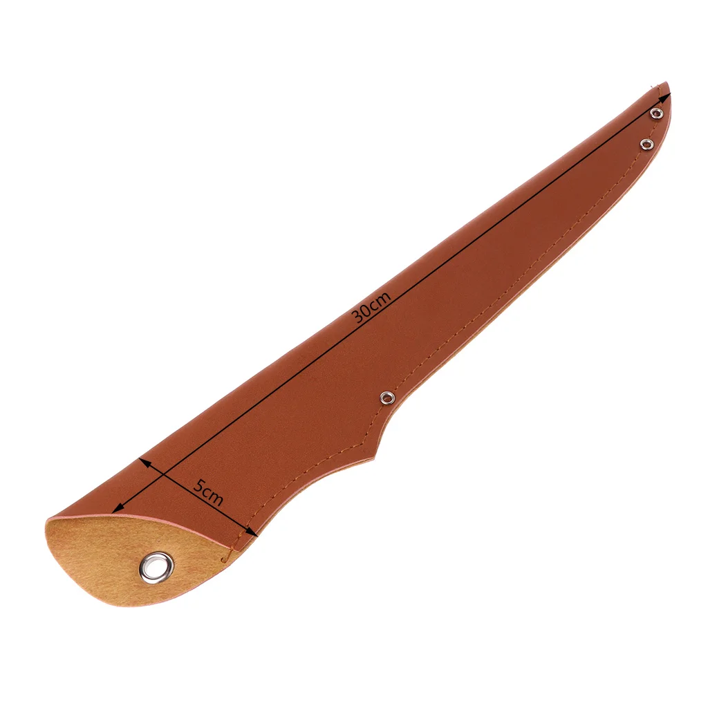 Size-4 New PU Faux Leather Universal Knife Sheath Family Portable Fruit Knife Multi-purpose Knife Knife Cover - Color: Size-4