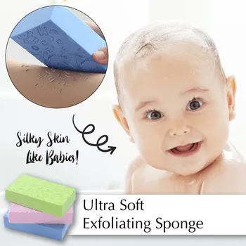 

3PCS Adult Kid Soft Exfoliating Body Skin Bath Shower Spa Brush Washing Sponge Pad Scrubber sponges Cleaning Bathroom Accessory