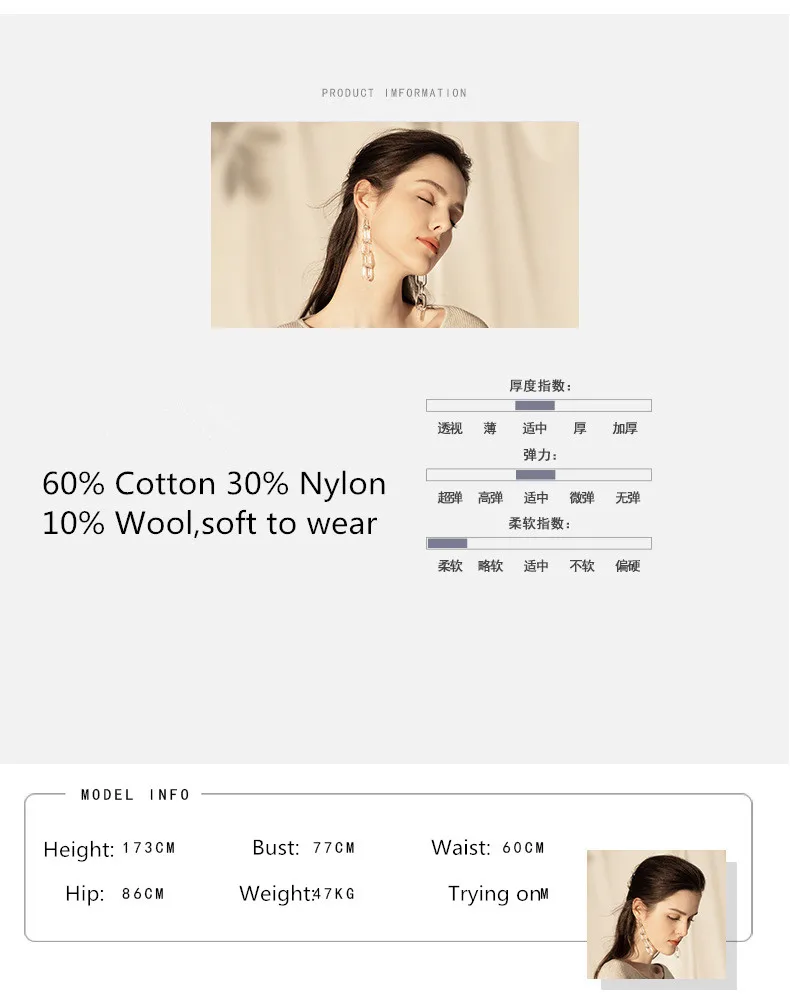 LZJN 2019 New Women Sweater Button Round Neck Women Basic Loose Knitted Pullover Women Sweaters And Pullovers Knit Jumper (8)