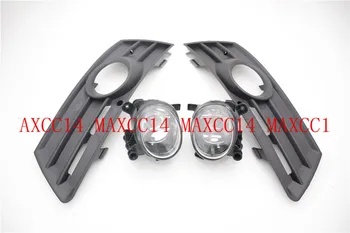 

A Set Front Bumper Fog Light Lamp With Bulb + Fog Light Cover For VW CC 2009-2012