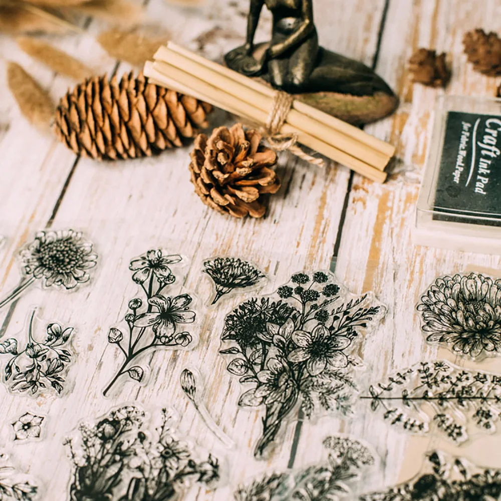 Ceny Lychee Life 6 sztuk wyczyść pieczęć przezroczysta pieczęć silikonowa Seal arkusz do scrapbookingu albumu fotograficznego dekoracji