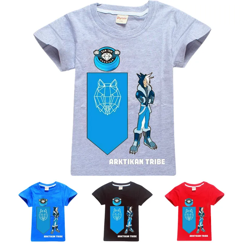 DAN TDM Tour-Arktikan Tribe-Snow Wolf; Детский свитер; хлопковая Футболка; Одежда для девочек и мальчиков; толстовка с капюшоном с героями мультфильмов; детская одежда
