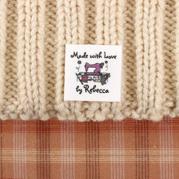 

96 Custom Labels, Fabric Labels, Iron Tags, Ironing Labels, Personalized Name, Personalized Tags, Children Name (TB2160)