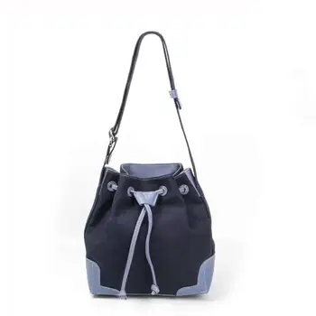 

cotton patchwork hobo woman shoulder bag string casual bucket bag small inside bag ladies