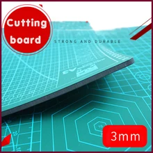Placa de corte a2 a3 a4 a5 almofada de corte de dupla face pvc dobrável manual raspagem ferramenta diy verde escuro gravura almofada auto-cura