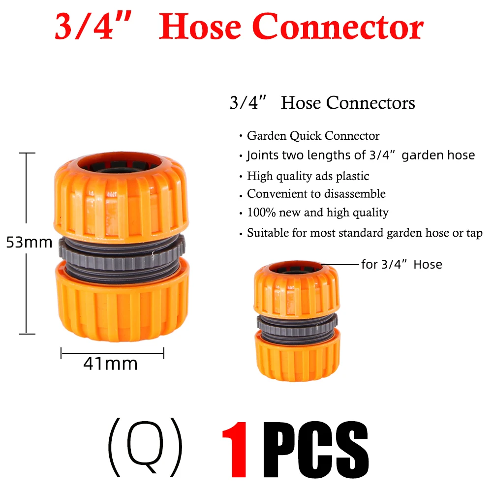 Hose Connector Irrigation Fittings Irrigation Faucet 22-Type Garden Tap Quick Connector 1/2" 3/4" Male Female Thread Nipple Joint 1/4" Hose Repair Irrigation Water Splitters Tools