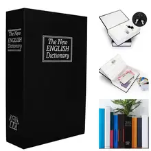 Best Price Creative English Dictionary Shape Money Saving Box Safe Book Coin Piggy Bank with Key Cash Coins Saving Boxes Ornaments