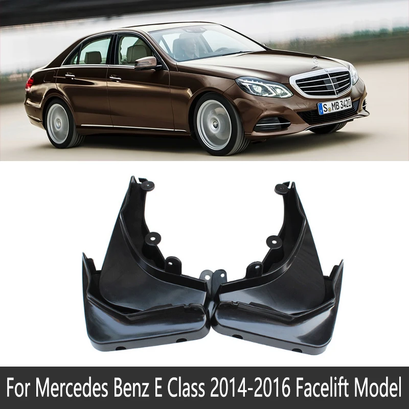 Брызговик для Mercedes Benz E Class W212 W213 2010~ Fender брызговик Всплеск закрылки аксессуары для брызговиков 2011 2012 2013 300 350 - Название цвета: Standard 14-16 W212