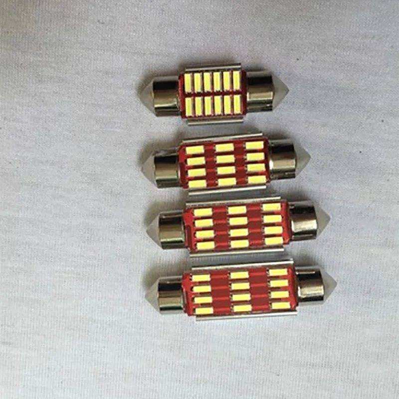 50 шт. C5w C10w 31 мм 36 39 41 Canbus без ошибок цвет черный 4014 Smd 16 Светодиодный одов купольная