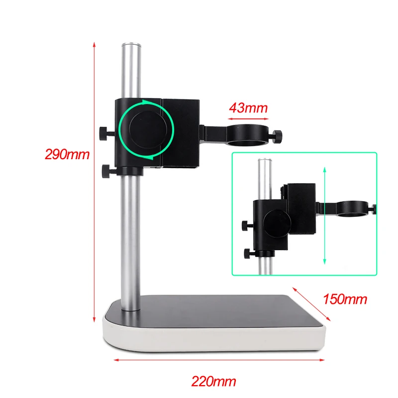 US $62.28 Digital Microscope 38mp Hdmi For Electronics Industrial Digital Video Microscope Camera Soldering 130x C Mount Lens Led Light