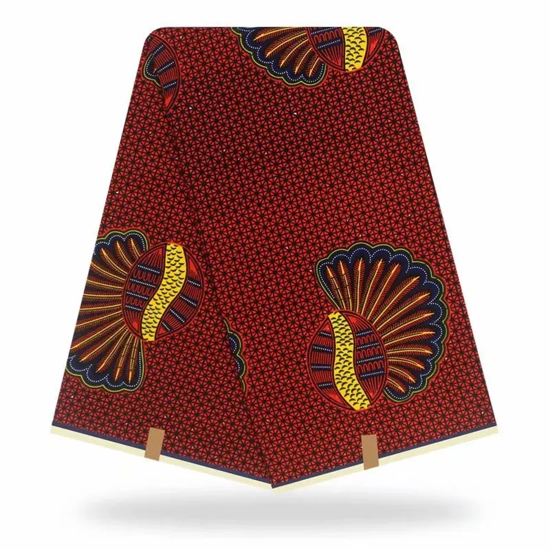 Горячая Распродажа, африканская восковая ткань с принтами Анкары, Новое поступление, женская модная африканская хлопковая настоящая новейшая голландская восковая ткань - Цвет: as picture