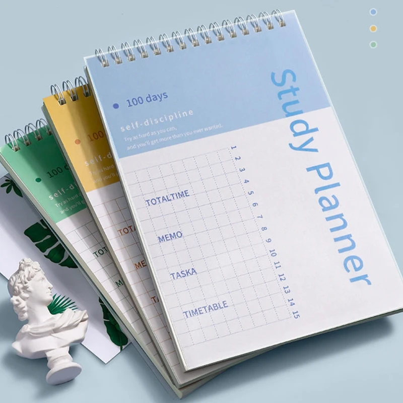 espiral planejador para-fazer-lista verticalmente lançando 50 folhas ideal para o aluno