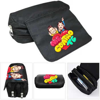 

Me Contro Te Pencil Bag Canvas Double-layer Student Creative Large Capacity Pencil Case Stationery Pencil Case Cosmetic Bag