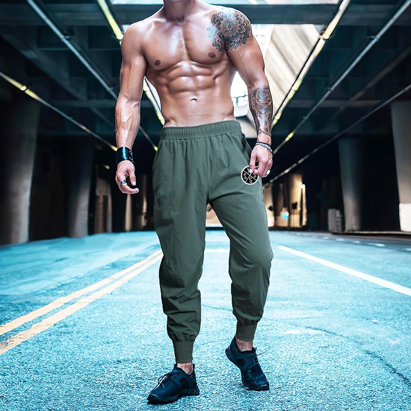 Summer Jogging Pants Men Sweatpants Running Pants Men Gym Pants Joggers Trackpants Slim Fit Sports Pants Bodybuilding Trousers red sweatpants