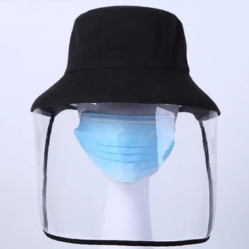 

Multi-function Protective Cap Protective Hat Eye Protection Anti-fog Windproof Hat Anti-saliva Face Cover Cap washable mask