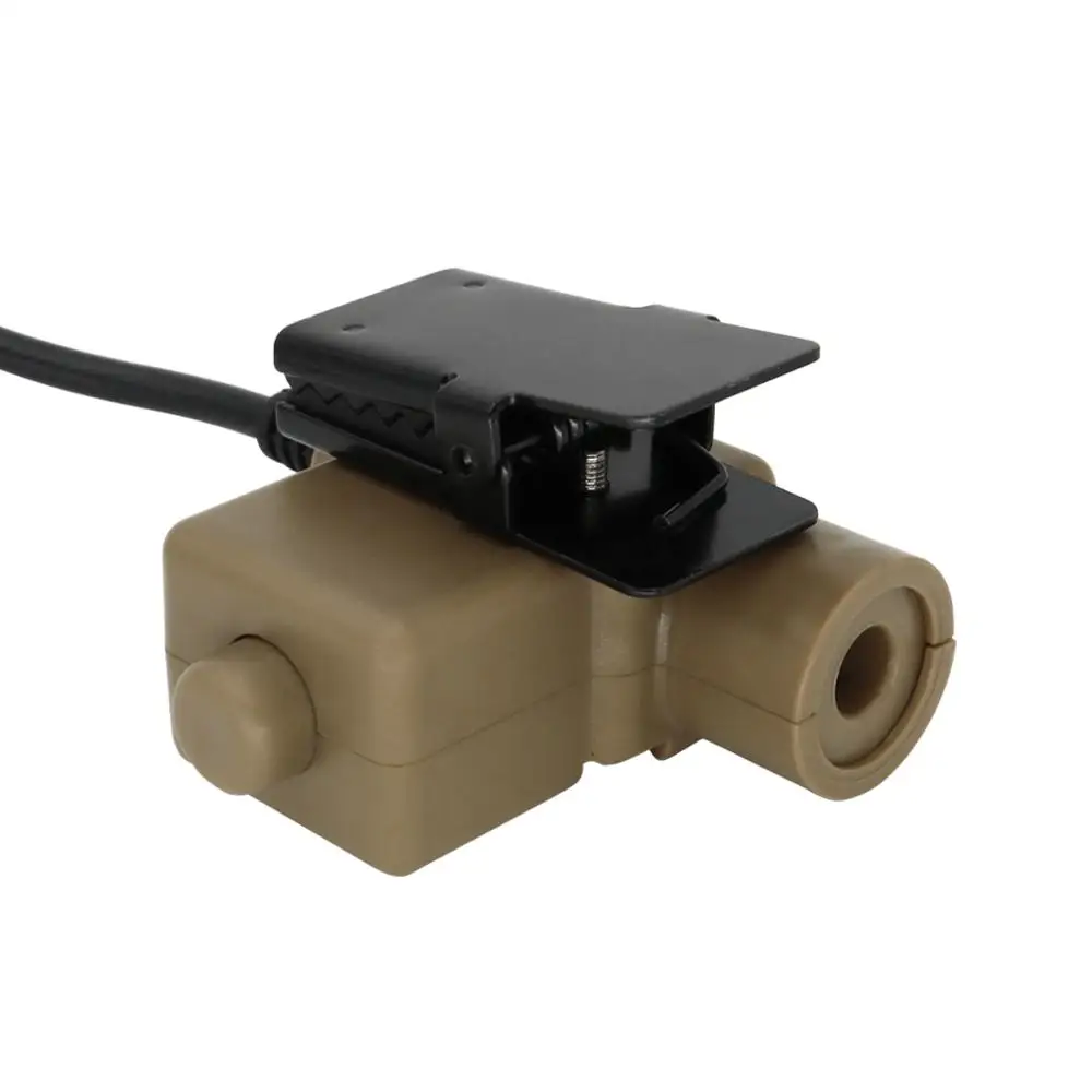 U94 PTT Tactical headset Accessories Military Adapter Plug Push to Talk for Kenwood 2 pin ptt DE