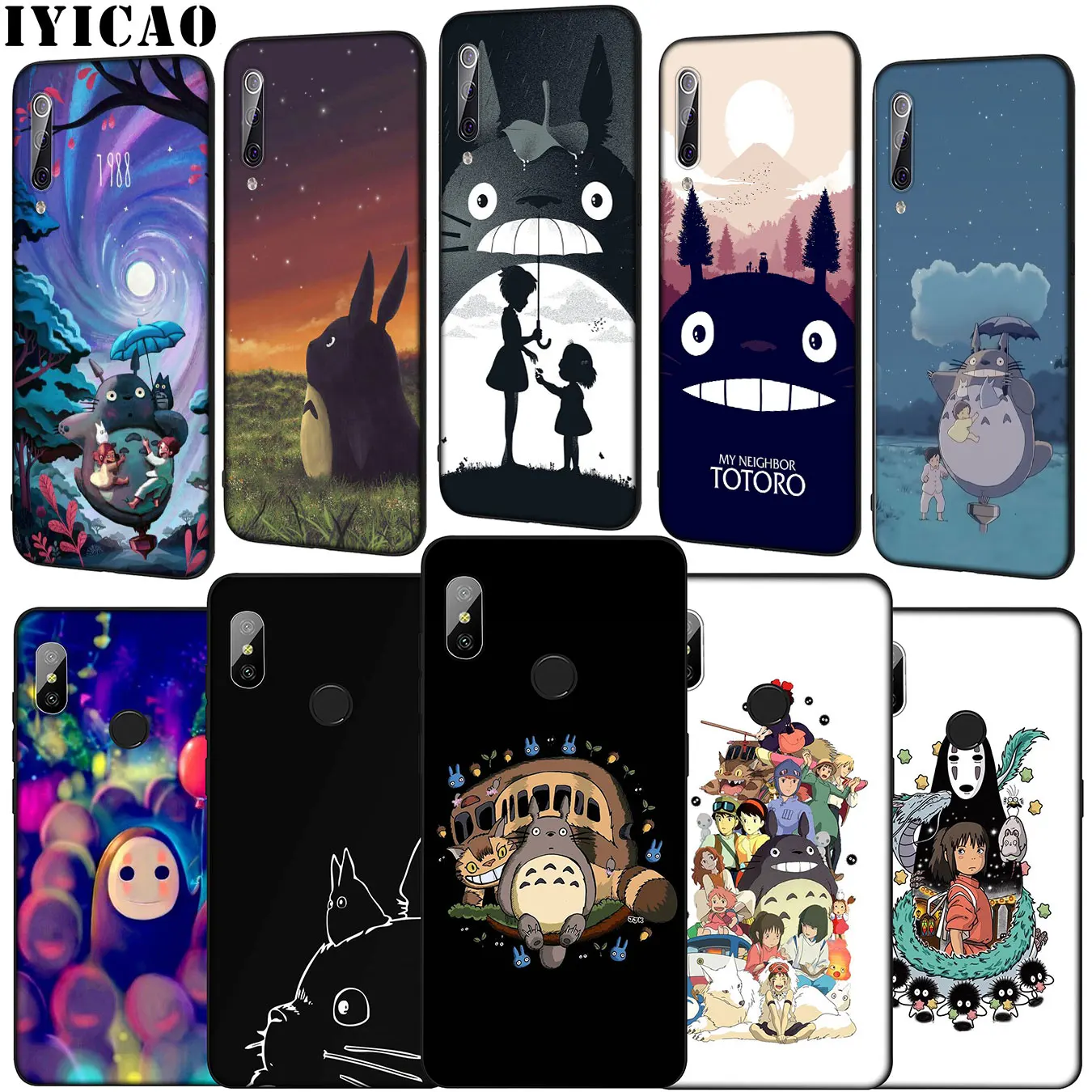 Мягкий чехол для телефона Cat My Neighbor Totoro Miyazaki Hayao Xiaomi Mi 10 9 9T A3 Pro CC9 CC9E 8 SE A2 Lite A1 6 pocophone