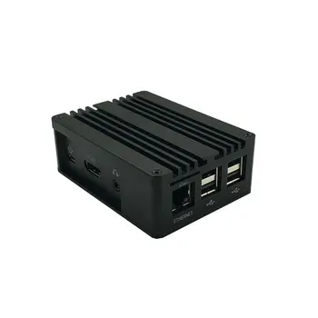 

1Set Aluminum Case Metal Shell Black Enclosure for Raspberry Pi 3 Model B+/B Kit PXPA