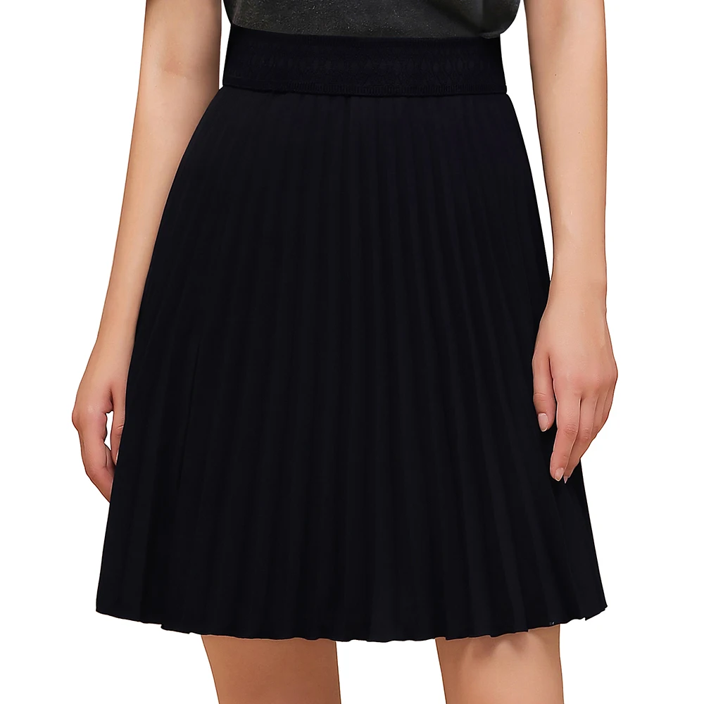 Ropa mujer, разноцветные юбки, Женская Юбка Женская, ПЫЛЬНАЯ РОЗА, бордовая, гибкая Юбка цвета слоновой кости, бордовая, Faldas Mujer Moda - Цвет: dark nave blue