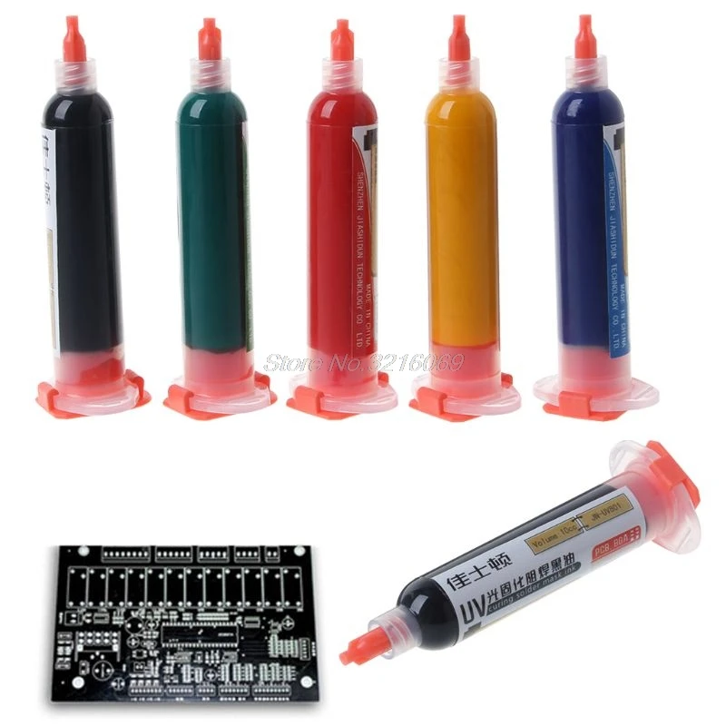 

10CC UV Curing Solder Mask Ink Soldering Paste Flux for PCB BGA Motherboard Paint Prevent Corrosive Arcing Welding Fluxes Oil