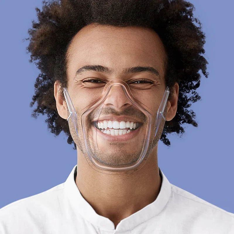 Прозрачная маска для кухни защитный Face_Mask с вытяжным шнуром многоразовые прочный