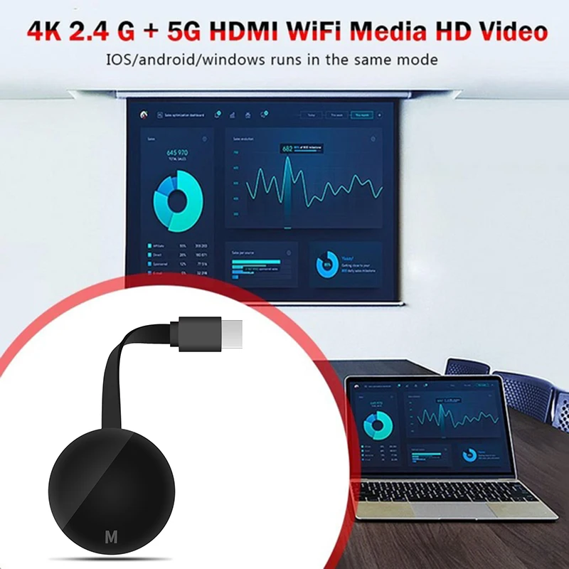 Беспроводной HD HDMI беспроводной ТВ проектор 2,4G/5G Двойной Wi-Fi дисплей приемник для Google видео цифровой стример