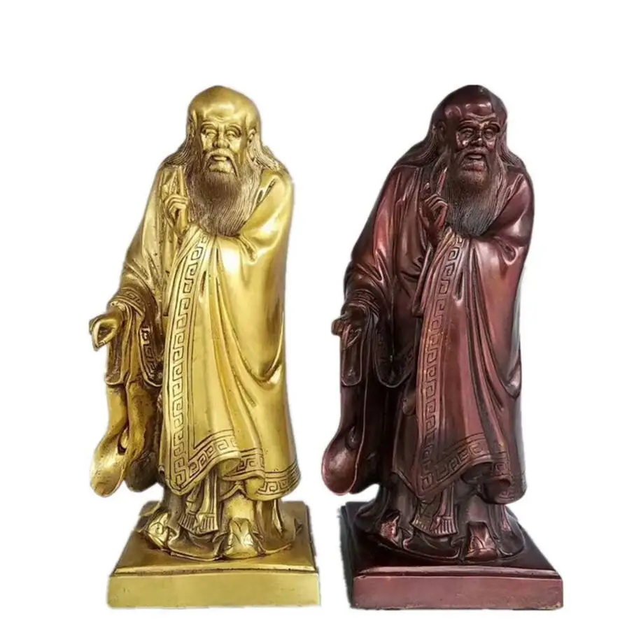 Copper Statue Chinese Style Bronze Laozi decorates the statue of sage | Дом и сад