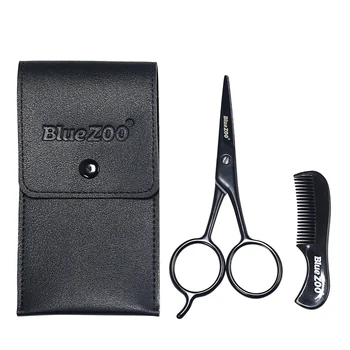 

3pcs in 1 Set Scissor Comb Portable Stainless Steel Storage Bag Shear Cutter Trimming Tool Beauty Care Accessary for Home