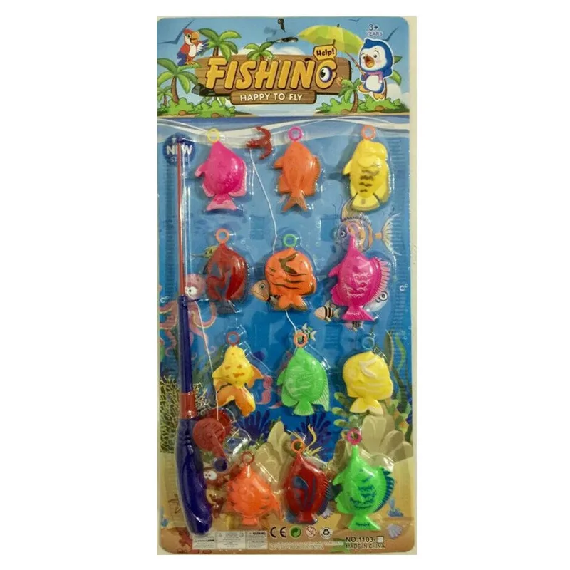 

Summer Water Toys Magnetic Children Fishing Toys Suit Children Play House Fishing Stall Night Market Supply of Goods