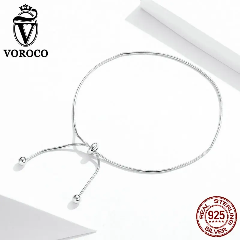 Женский браслет на щиколотке VOROCO из серебра 925 пробы украшения для ног модные 2020 |