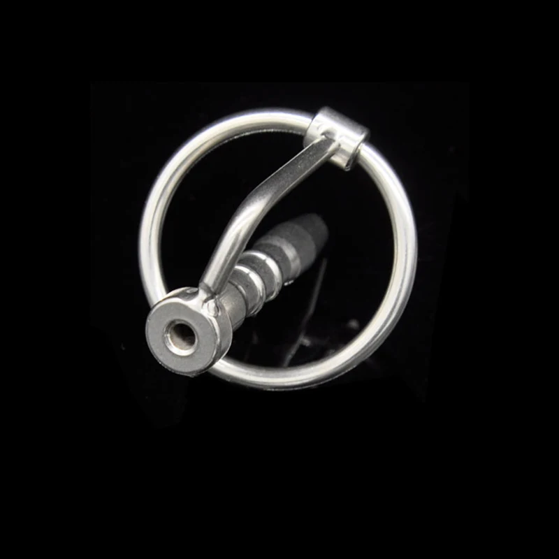 Prison Bird Male Stainless Steel Urethra Catheter with 2 size Cock ring,Penis Urinary Plug,Sex Toy, Stimulate Dilator A001