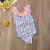 Hirigin 2021 Baby Girl Swimwear New Flower Cartoon Swimsuit One Piece Swimming Wear Summer Beach Купальник Wetermelon Pritned