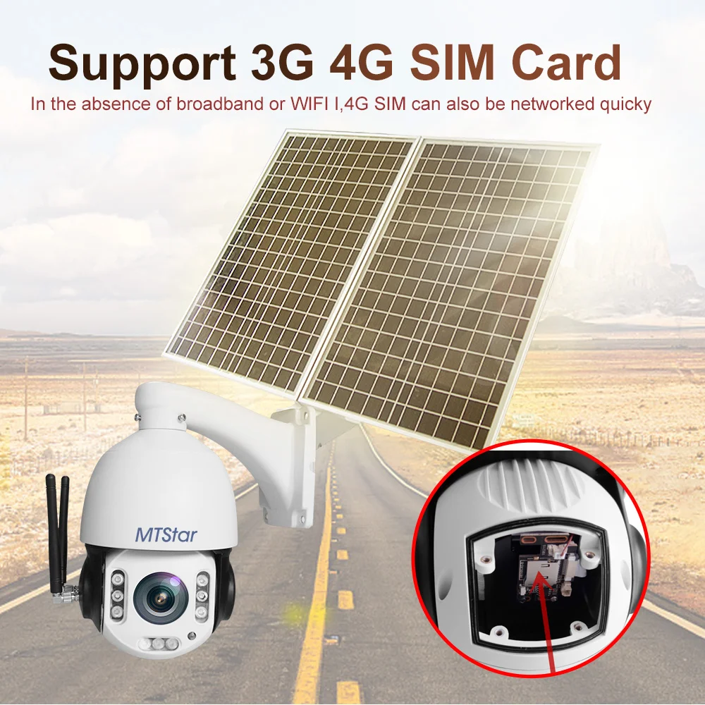 

Камера видеонаблюдения MTStar, 5 МП, 30X зум, 4G, Wi-Fi