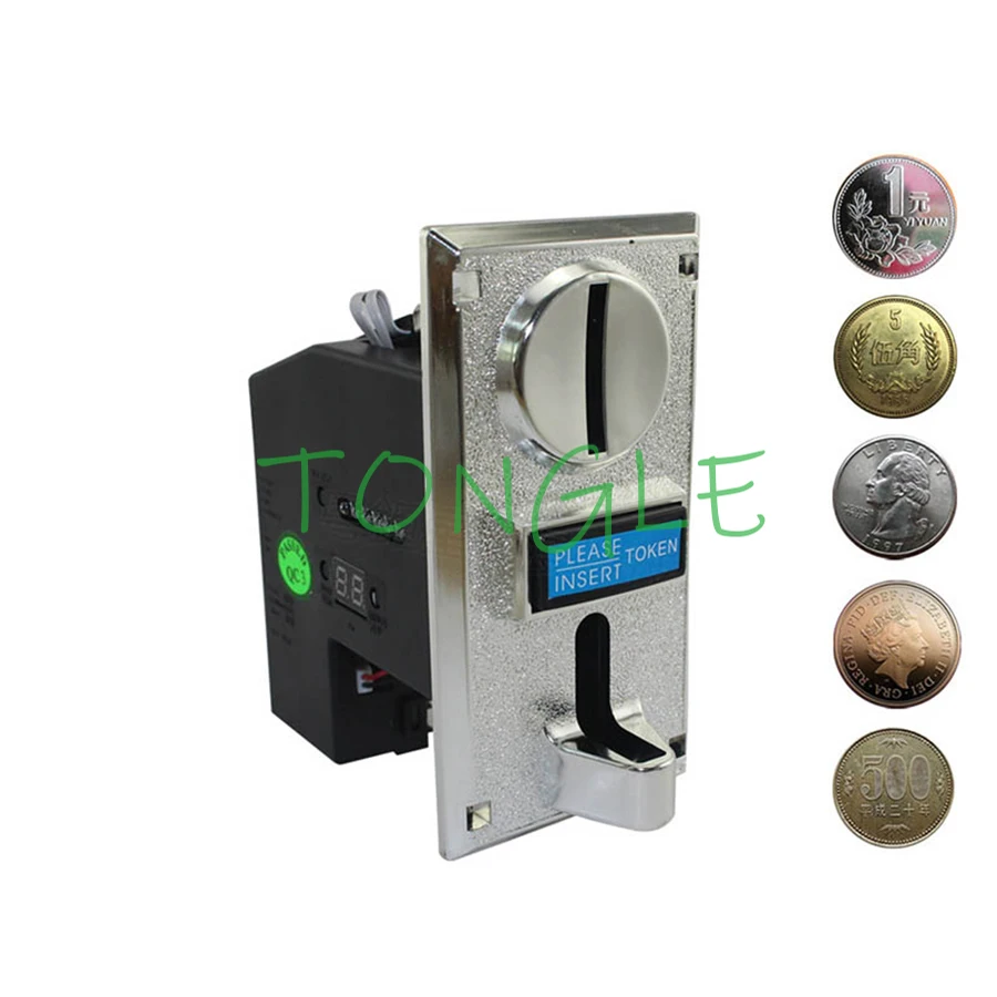

Multi Coin Acceptor Electronic Roll Down Coin Acceptor Selector Mechanism Vending Machine Arcade Game Ticket