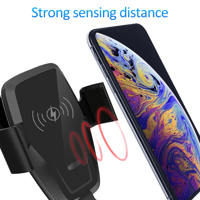 Индукционная Автомобильная Беспроводная зарядка K88 с инфракрасным датчиком 10 Вт