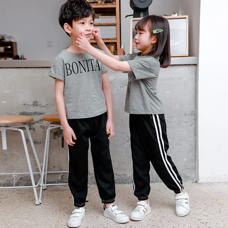 Toddler Kids Pants Summer Candy Color Harem Pants Boys Cotton Soft Trousers Drawstring Side Stripe Baby Boys DS19
