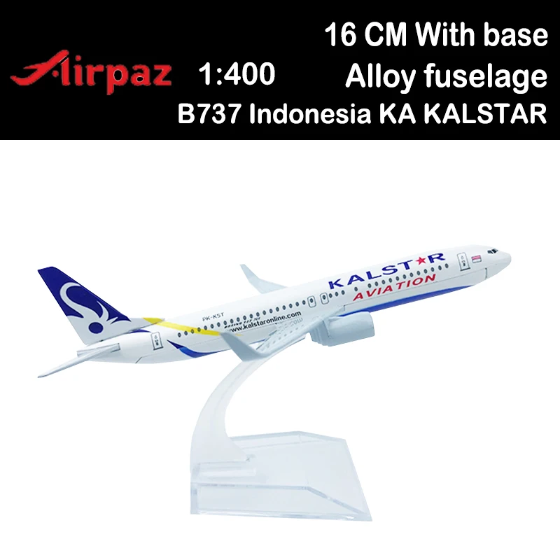 

Модель самолета из Индонезии KA KALSTAR 16 см, модель самолета 1:400, модель самолета 737 B737, авиационный самолет из сплава, игрушка, дисплей