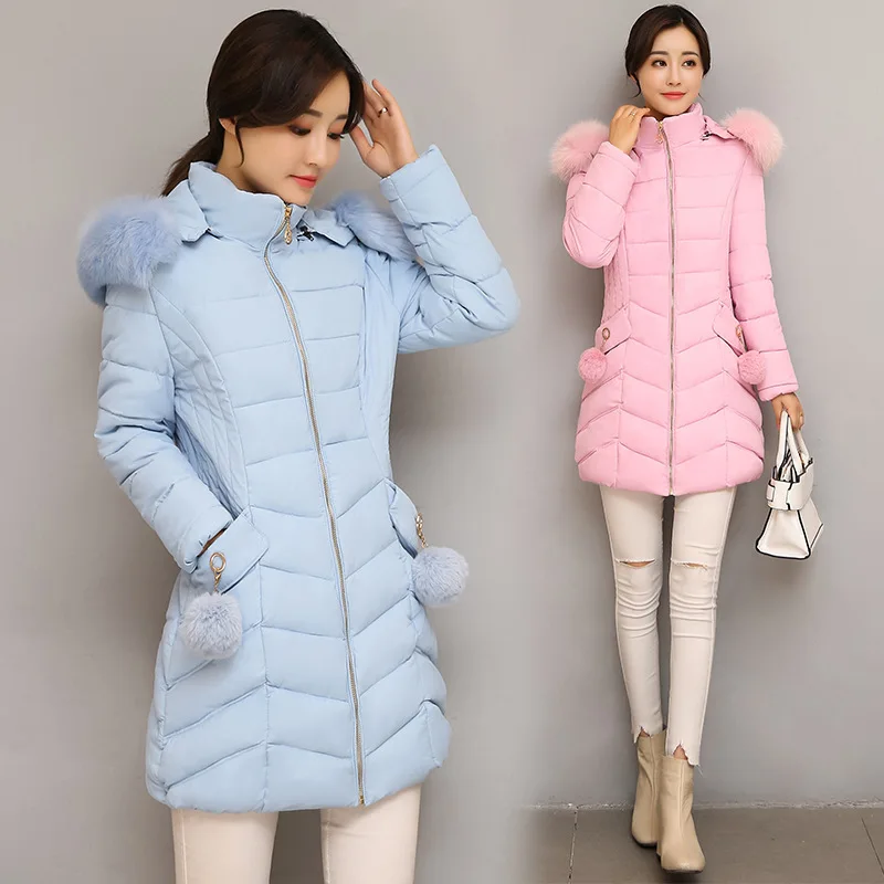 

2017 New Style Winter Loose-Fit Students Cotton Coat Thick Cotton-padded Jacket Recruitment down Feather Cotton-padded Clothes W