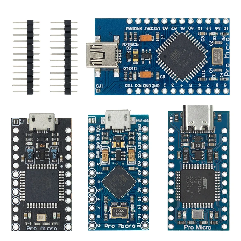 Micro/mini/type-c Usb Atmega32u4 Module 5v 16mhz Board For Arduino ...