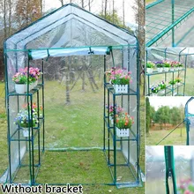

Mini Greenhouse Cover PVC Plastic Garden Outdoor Plants Flower Grow House Cover For Flowers Roll-up Windows Without Frame