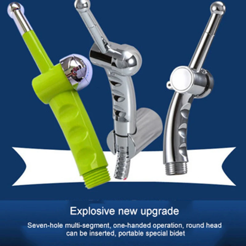 

Handheld Portable Diaper Bidet Toilet Shattaf Sprayer Bathroom Toilet Bidet Shower Head Nozzle With Telephone Shower Hose