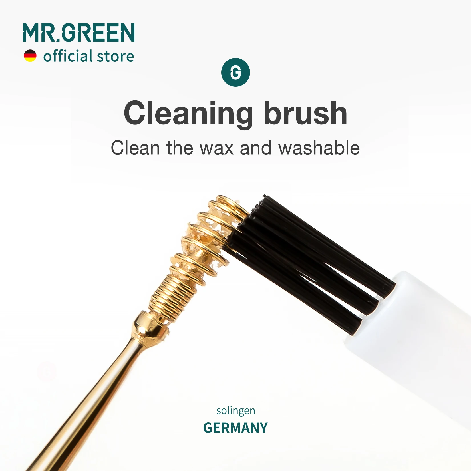 MR.GREEN Ear Pick 360&deg; Spiral Massage Ear Canal Cleaner Stainless Steel Flexible Design Care Tools