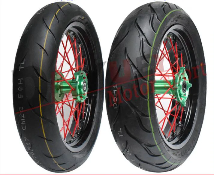 Мотоцикл KX250F 450F KXL250 450 NC250 17 дюймов с ЧПУ алюминиевый сплав внедорожный велосипед