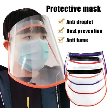 

Adjustable Protective Mask Anti Droplet Dust-proof Full Face Cover Mask Visor Shield mascarillas маска респиратор Random Color