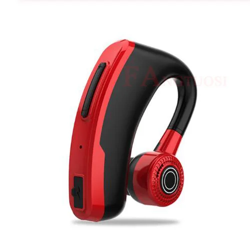 FANGTUOSI High quality Business Wireless Bluetooth Earphone Handsfree Headset With Mic Noise Cancelling Ear-hook Earphones - Цвет: Red